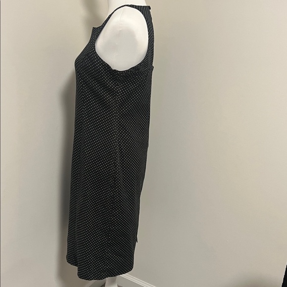 Black Polka Dot Dress with Keyhole Back - Picture 2 of 4